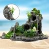 Aquarium Ornament Rockery Hiding Mountain Cave Landscape Resin Fish Tank Decor
