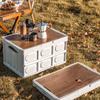 Outdoor Camping Folding Box Storage Box Multi-Purpose Storage Crate For Kitchen Camping Patio And Car Folding Portable Storage