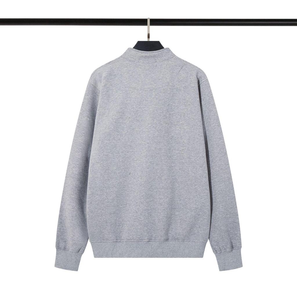 Толстовка на молнии с воротником-стойкой Cross Classic Stone из плотного флиса