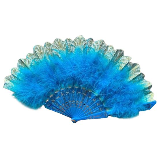 Классический складной веер Уникальная ручка Удобный экологически чистый складной ручной веер Ручной танцевальный подиум Веер с перьями Декор Веер из перьев