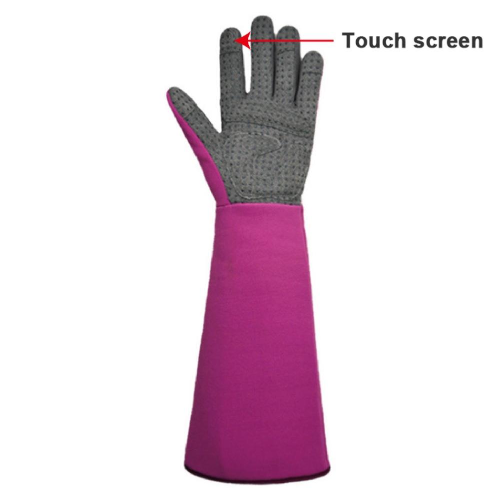 Садовые перчатки с сенсорным экраном, уникальный дизайн, рукавицы с длинным рукавом для обрезки цветов