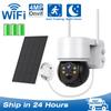 Solar Camera Outdoor Security WiFi Surveillance Cameras With Solar Panel Human Detection PTZ CCTV Camera