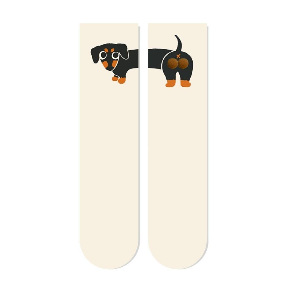 Soft Husky Dog Socks Breathable Dachshund Socks Whimsical Puppy Eggs Socks All Seasons