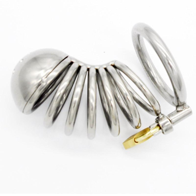 Stainless Steel Cage Male Metal Chastity Device Lock Fetish Chastity Toys