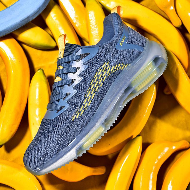 Мужская обувь 2024 года, новые летние кроссовки с воздушной подушкой, трендовая амортизирующая повседневная спортивная обувь на платформе, папины туфли