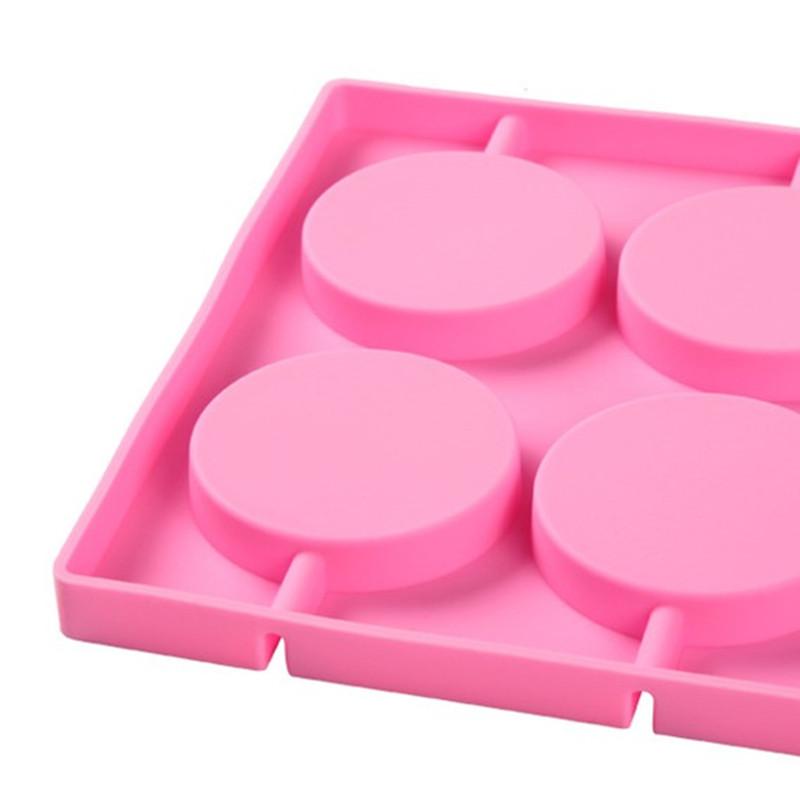 Круглая силиконовая форма для леденцов на 8 ячеек, форма для шоколадного печенья для выпечки, инструменты для украшения кондитерских изделий