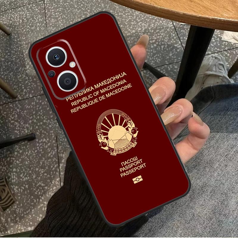 Чехол-книжка для паспорта Македонии для OPPO Find X6 Pro X3 X2 Neo X5 Lite OPPO Reno 6 Lite 4 5 7 8 10 8T 5Z 2Z 4Z Coque