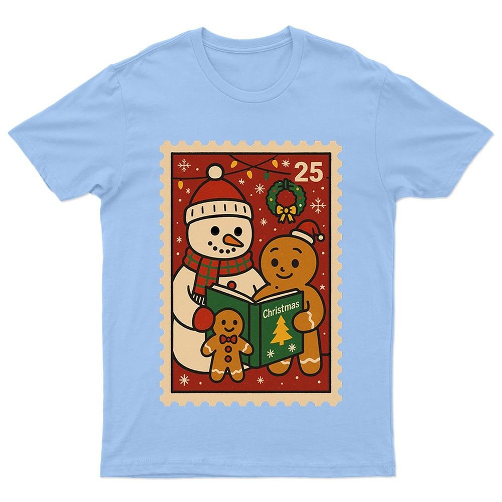 Christmas SnowUnisex Gingerbread 25 TShirt Unisex Gift Retro Seasonal Funny