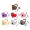 Heart Shape Vintage Old Antique Style Mini Archaize Padlocks Key Lock With Key MIT