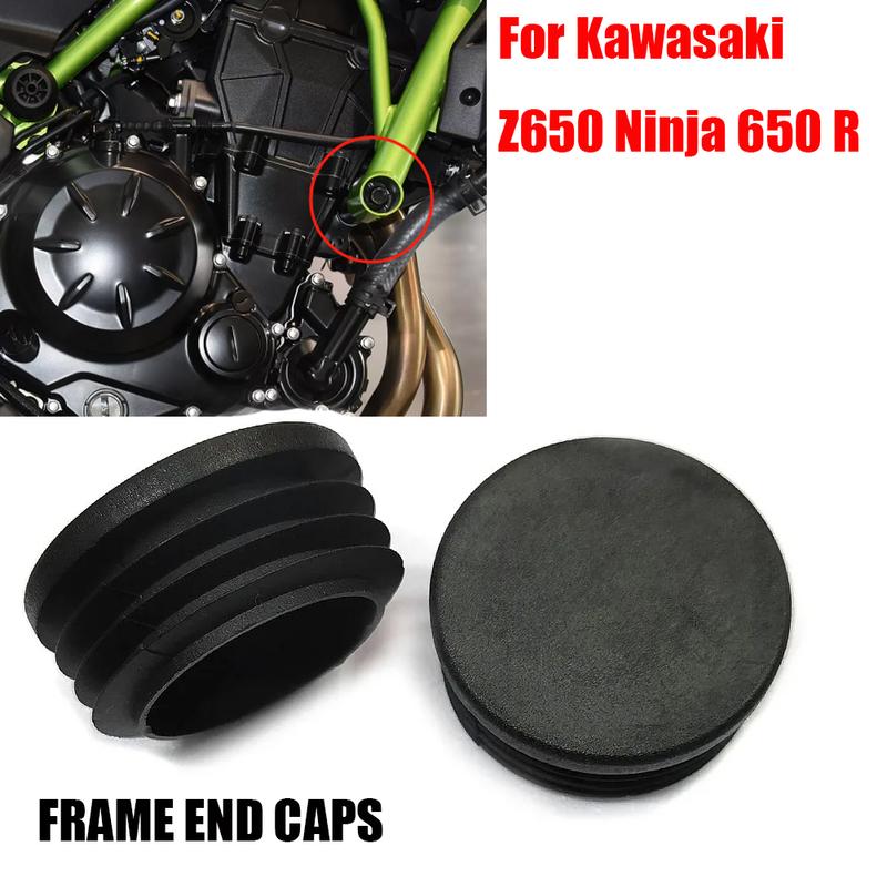 2 PCS For Kawasaki Z 650 Z650 Ninja 650 Ninja 650R 2017- Body Frame Hole Cover Caps Plug Decorative Frame End Caps