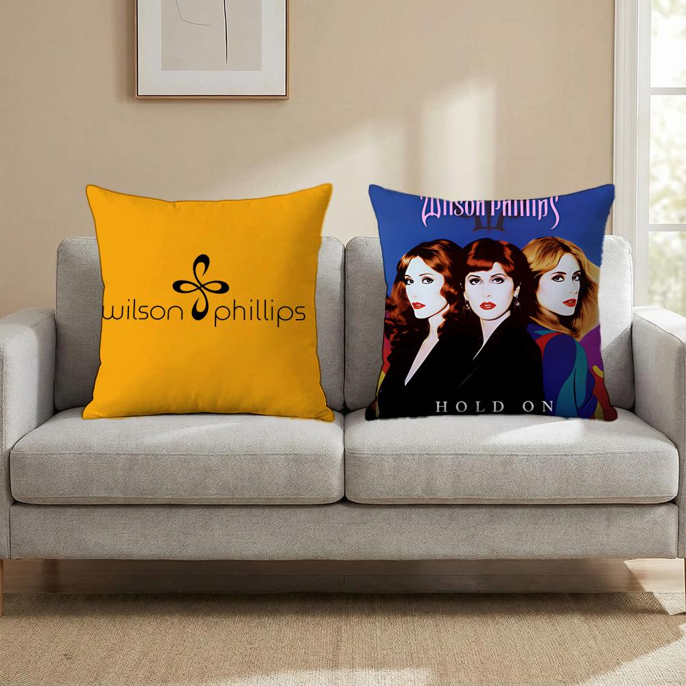 Band - Wilson Phillips Cushion Cover Cushion Cover Set 4Pcs 50X50 45X45 40X40 Pillowcase Decorative Sofa Home Decor