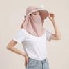 Windproof Tea Picking Hat Full Face Cover Women Sun Hat Casual Electric Fan Bucket Hat  Cycling