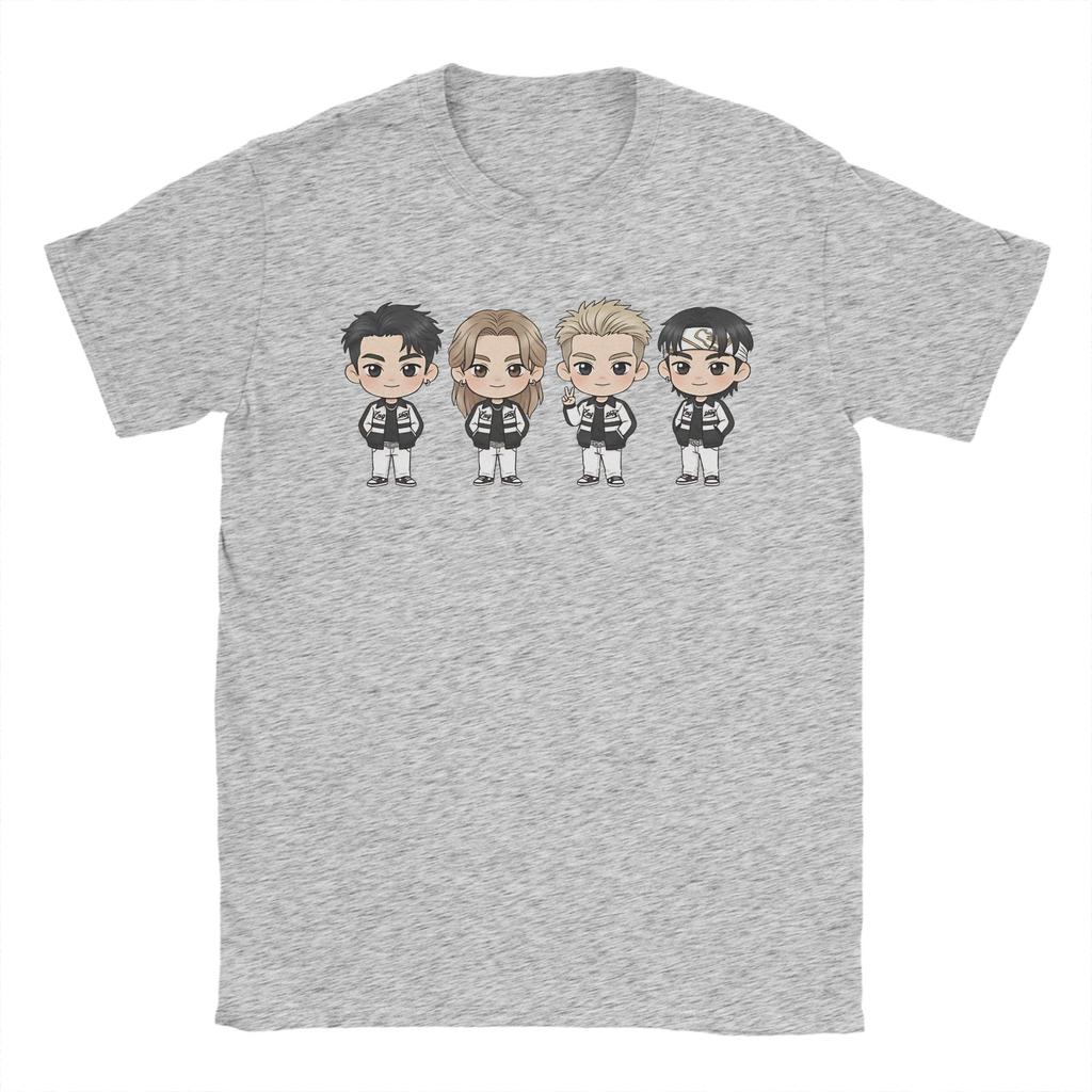 LNGSHOT chibi Ohyul Ryul Woojin Louis TShirt Unisex Funny Cotton Tees Crew Neck Short Sleeve T Shirts Plus Size Clothing