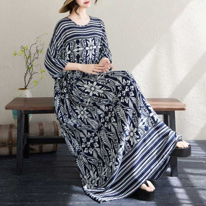 Новое женское свободное платье в стиле бохо