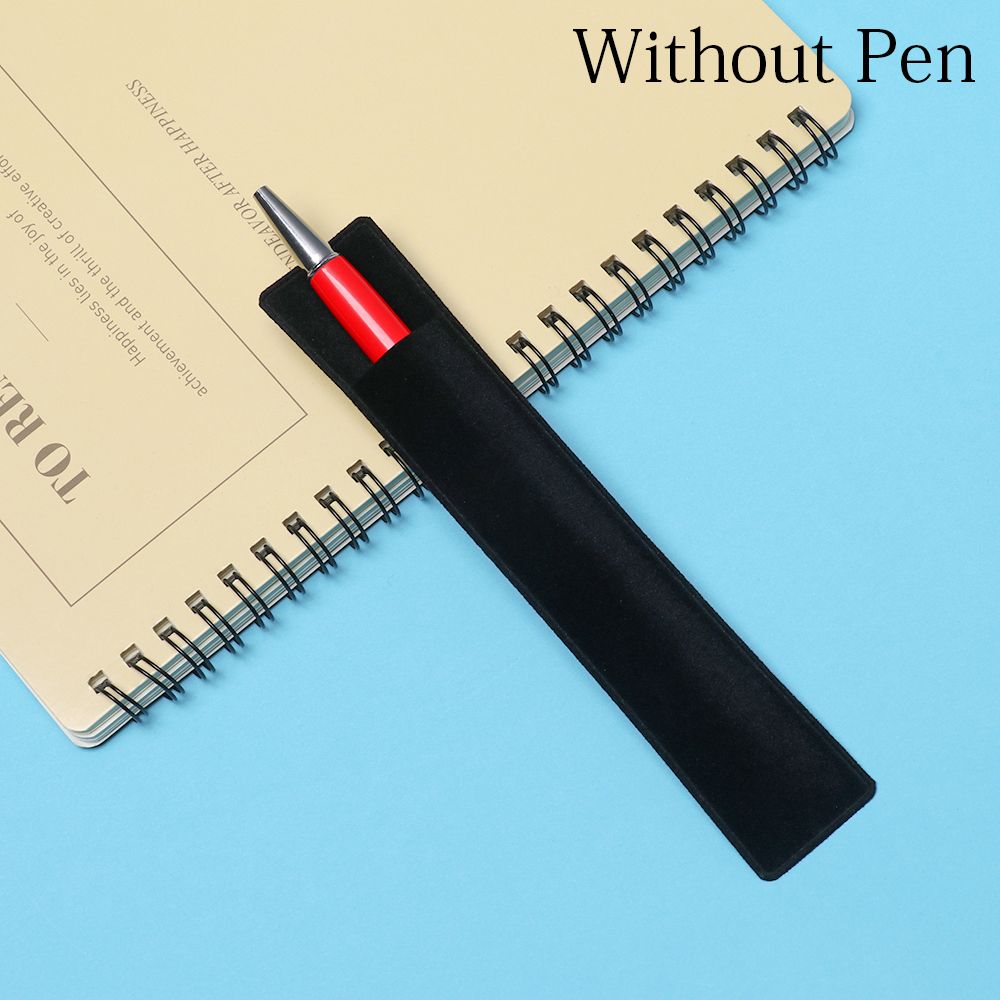 2/5pcs Stationery Round Square Flocking Cloth Velvet Case Pencil Bag Pen Pouch