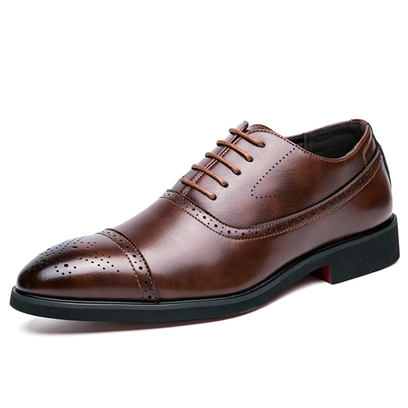 Fashion Men's Brogues Shoes Business Men Leather Shoes Casual Oxfords Shoes For Men