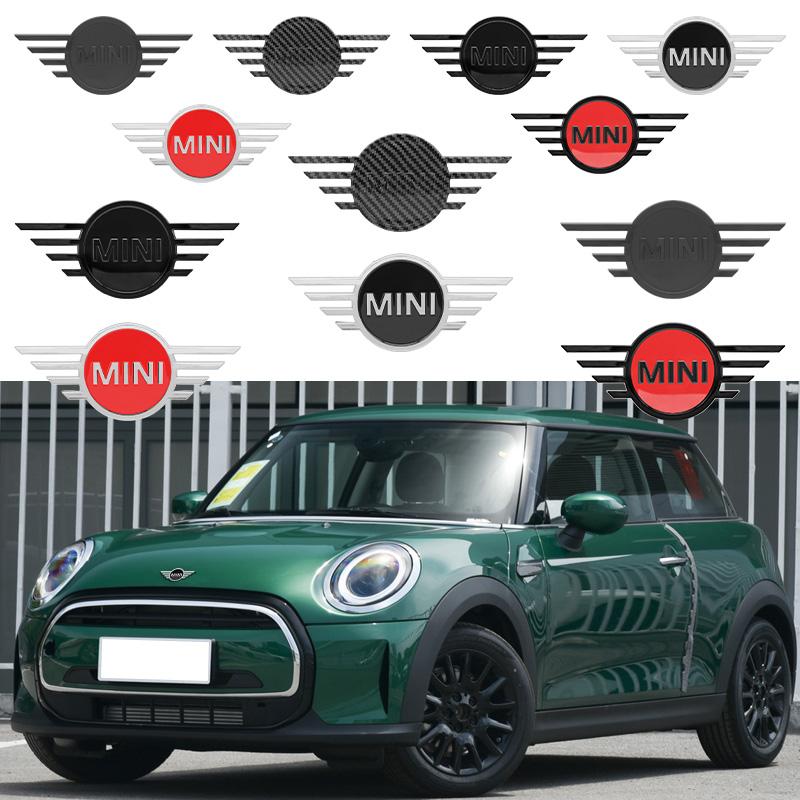 For Mini Cooper JCW Works R56 R50 F54 F55 F56 F57 F60 R52 R53 R55 ABS Car Front Hood Emblem Rear Trunk Badge Sticker Accessories e5