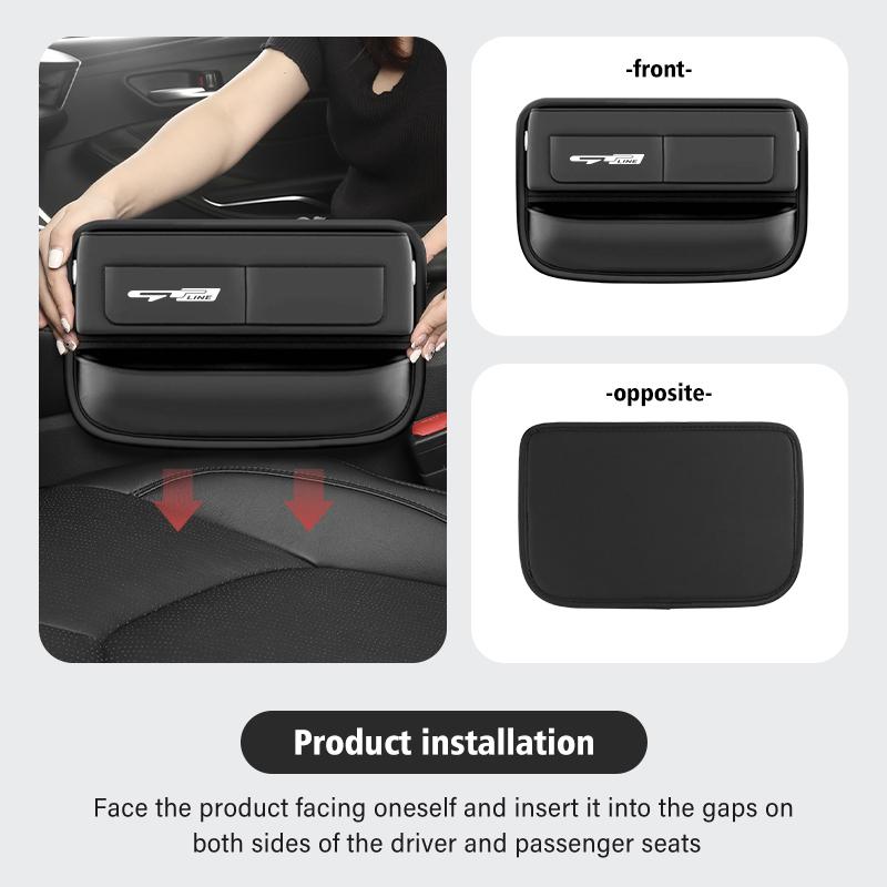 NAQF7 For KIA Car Seat Gap Multifunction Storage Box Seat Gap Cup Holder K5 K2 Optima Soul Spectra Niro Cadenza Sephia Carens