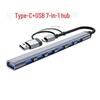USB 3.0 алюминиевый 7-портовый концентратор док-станция расширения для ноутбуков