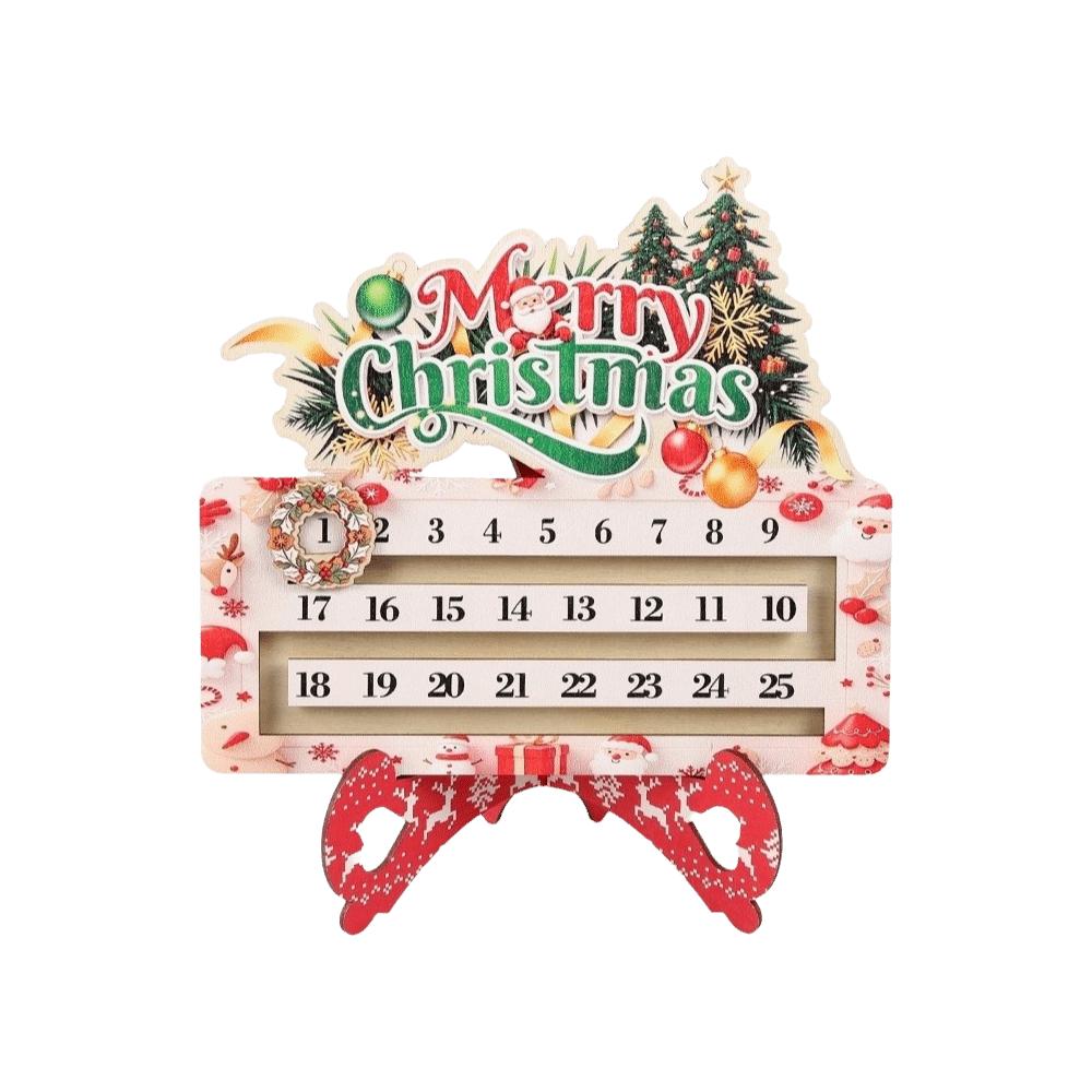 Santa Claus Decoration Calendar Snowman Christmas Decor Christmas Advent Calendar Christmas Party