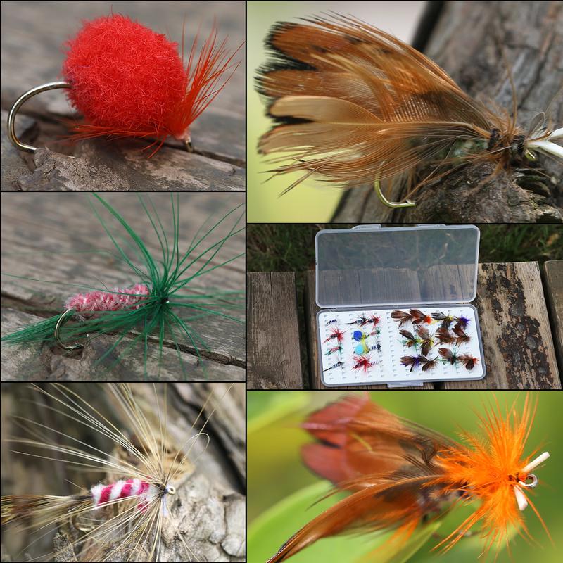 Приманки для рыбалки нахлыстом, 24 шт./кор., лососевые мухи, форель, сухая приманка для рыбалки нахлыстом, уличная пресноводная рыбалка нахлыстом