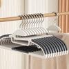 10Pcs Black/Orange/Grey Multifunctional Wet and Dry Household Hanger Suitable for Hanging Clothes Bedroom Wardrobe Anti-Slip