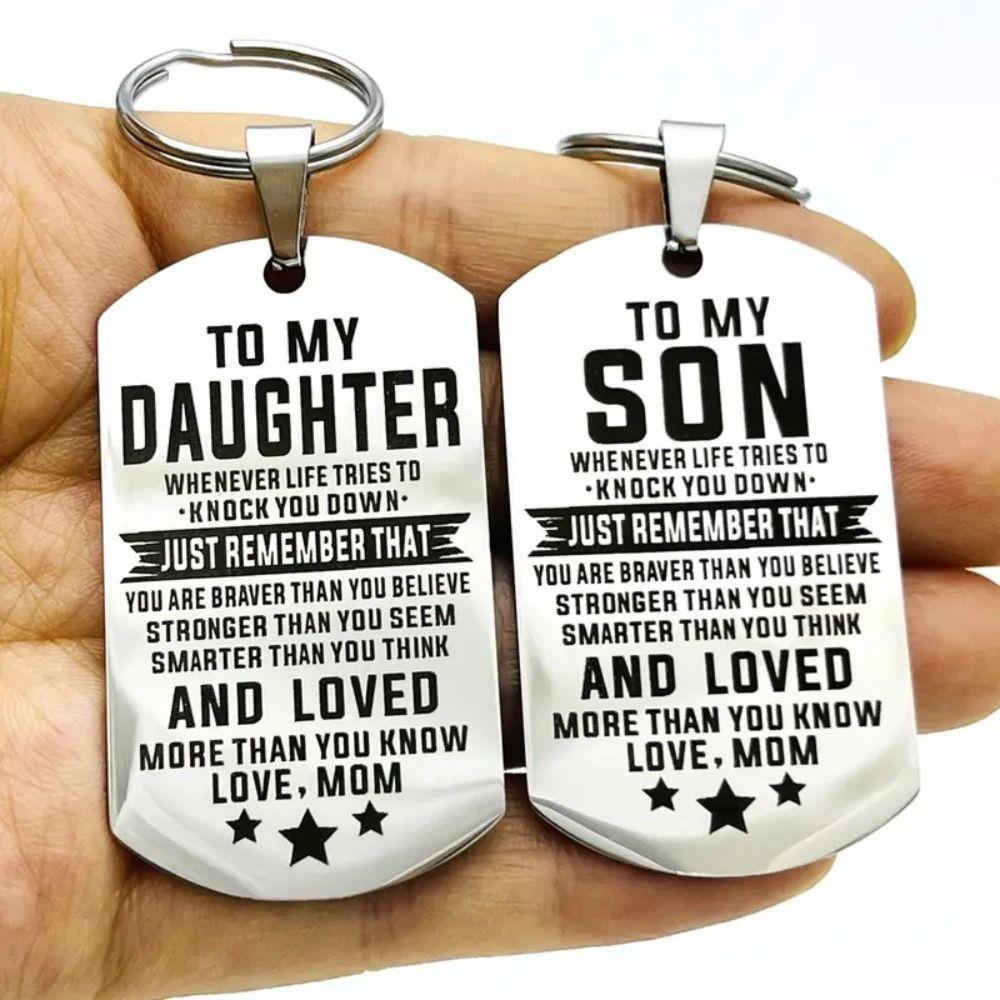 Vintage To My Son Keychain Daughter To My Dad Keychain To My Daughter Keychain Boys