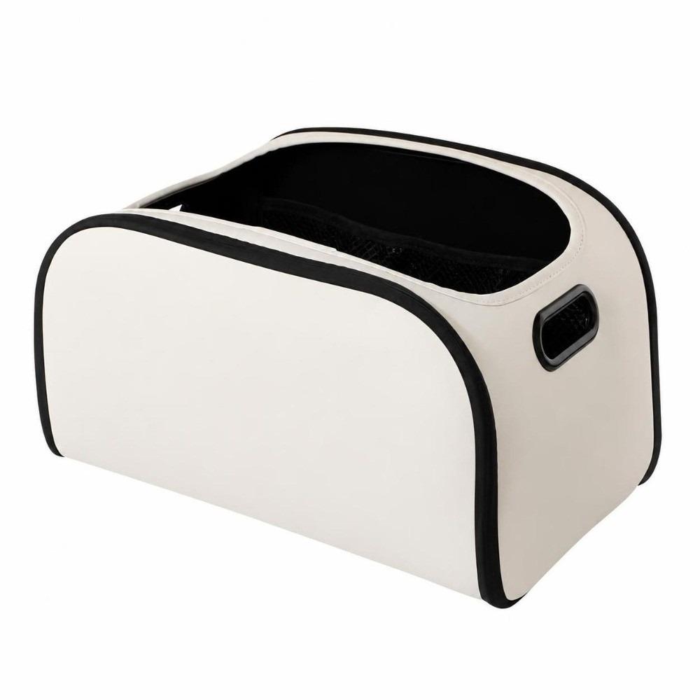 Leather Car Trunk Organizer Multi-functional Storage Bag Car Storage Box Passenger Side Organizer