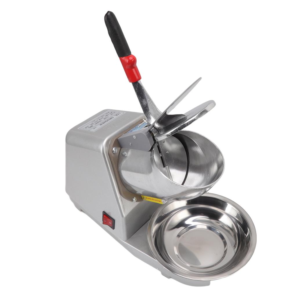 Electric Ice Crusher Stainless Steel Dual Blades Food Grade Low Noise 300W Output Shaved Ice