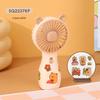 Creative Cartoon Mini Handheld Fan with USB Charging and Phone Holder