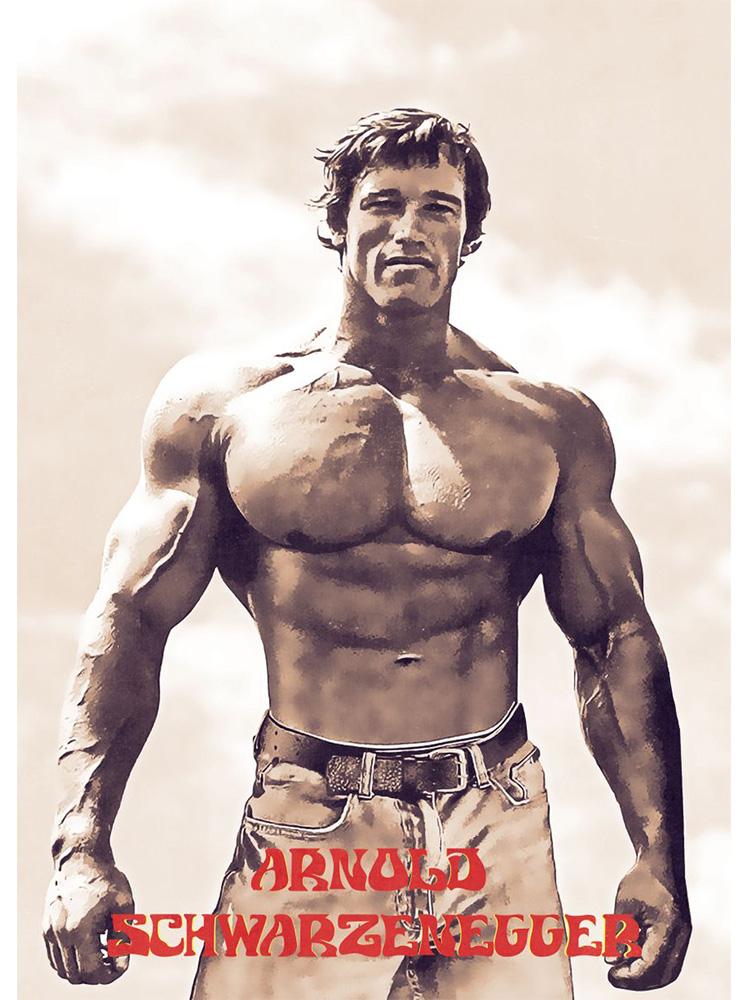 Мотивационный постер для бодибилдинга и принт на холсте, картина Арнольд Шварценеггер, фитнес, настенное искусство для спортзала, спальни, домашний декор