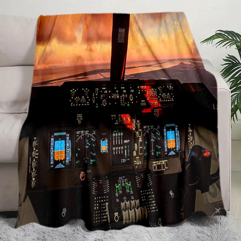 Pilots View Starry Sky Blanket Perfect All Seasons Soft Comfortable Sofa Office Nap Travel Birthday Gift Christmas Present