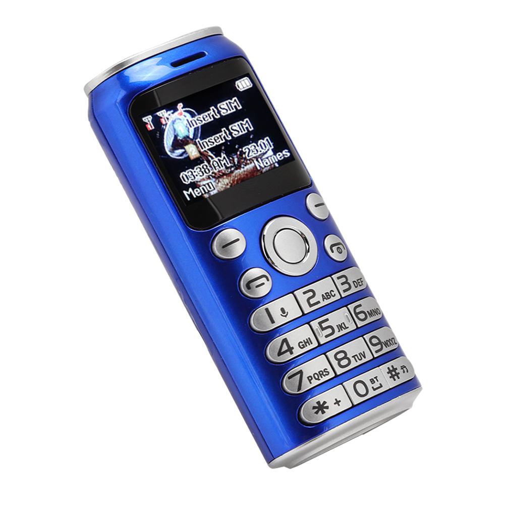K8 1.0in Personality Mini Bluetooth Dialer Детский Студенческий Двойная Карта 128x96 Изогнутый Экран Мобильный Телефон