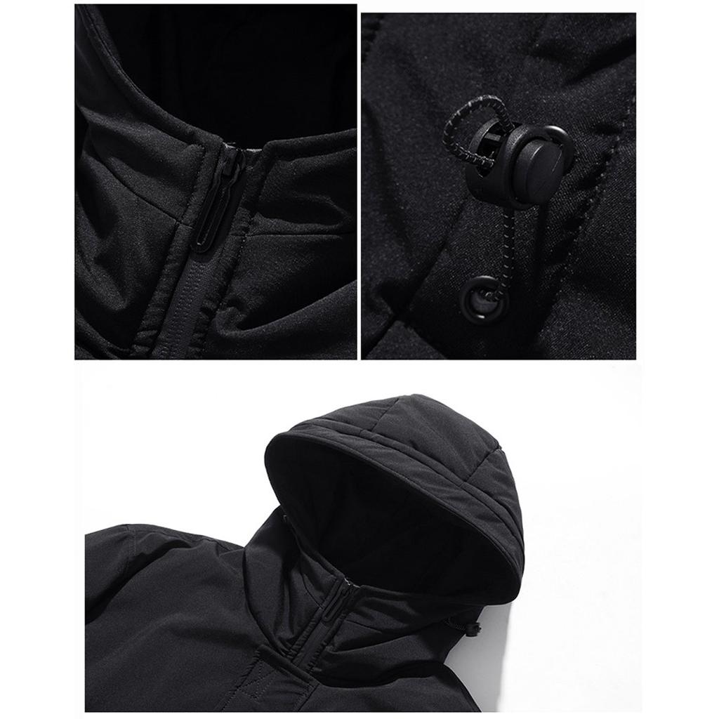 Зимняя утолщенная мужская куртка-пуховик, однотонная тонкая повседневная рабочая одежда больших размеров, молодежная теплая куртка