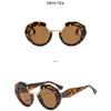 Женские солнцезащитные очки, модные круглые солнцезащитные очки, солнцезащитные очки с толстой оправой.