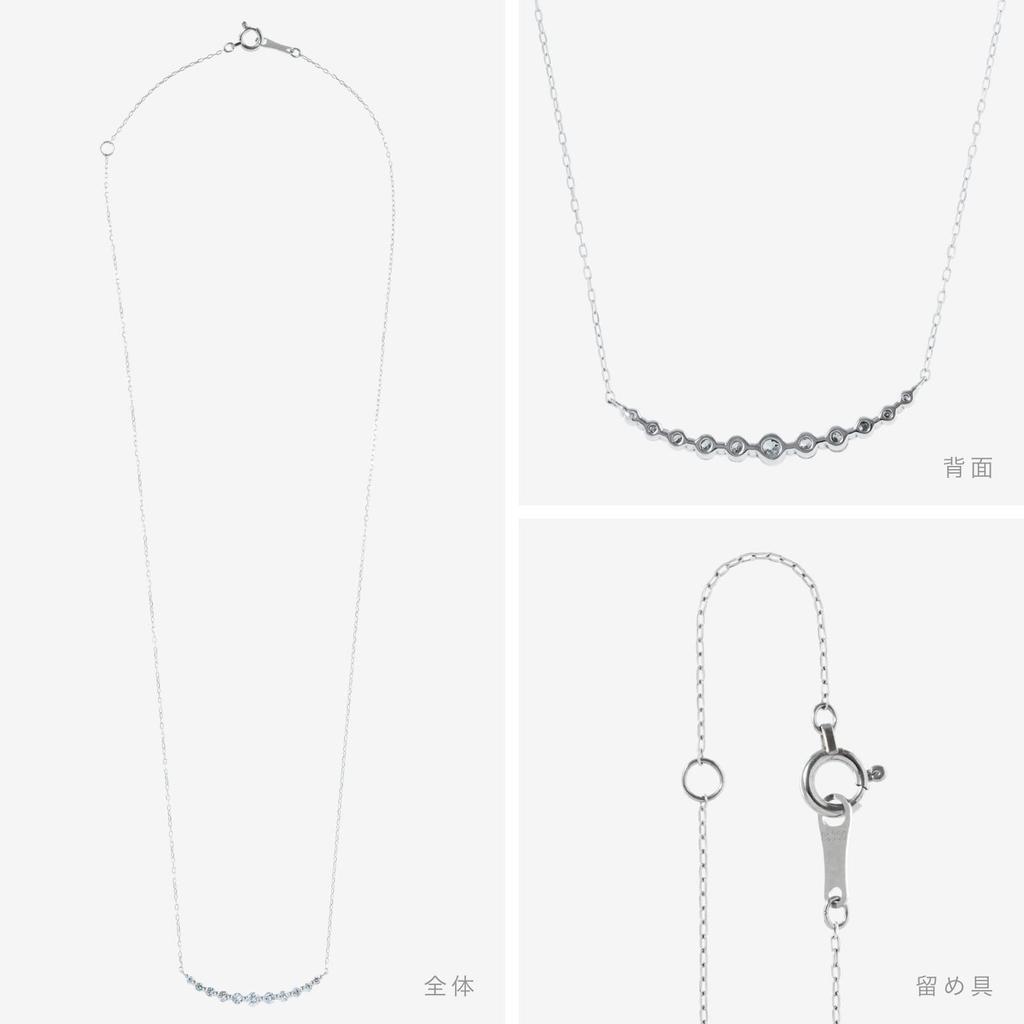 Ожерелье с бриллиантами LEGAN Heart Cupid Line PT Platinum Anniversary Birthday Women Made in Japan 0,3 карата &