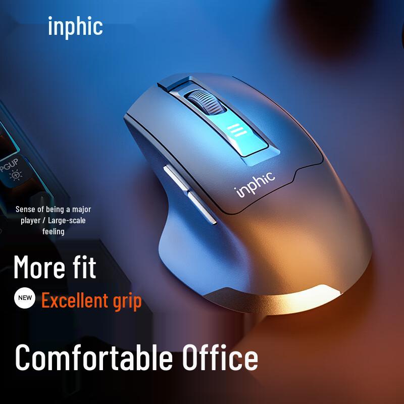 INPHIC M9 Rechargeable Wireless Silent Ergonomic Mouse