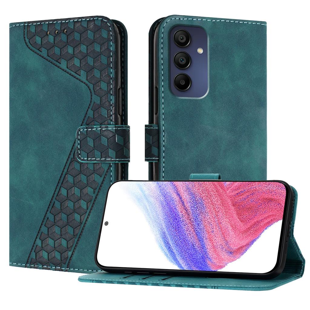 For Samsung Galaxy A16 4G Leather Case 7-Shaped Pattern Wallet Stand Shockproof Phone Cover