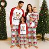 Рождественский принт Семейный комплект с длинными рукавами для родителей и детей Домашняя одежда Костюм Осень
