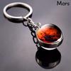 Luminous Planet Star Keychain Solar System Galaxy Keyring Nebula Space Universe Pendant