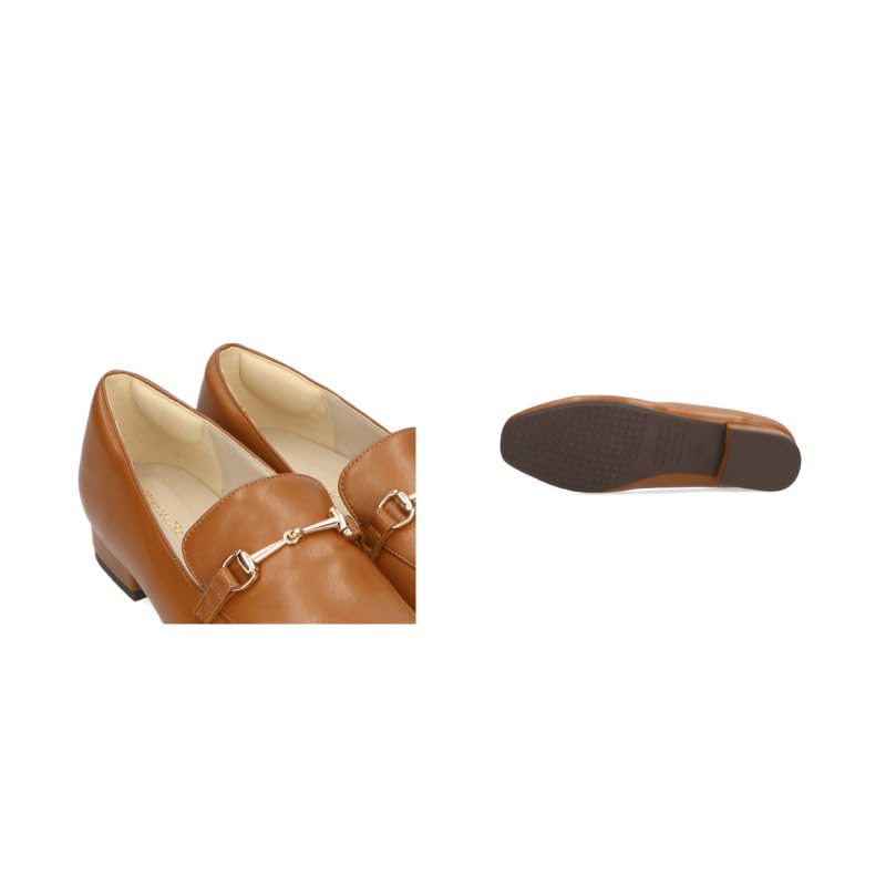 [Туфли, в которых можно прыгать] Лоферы с квадратным носком и декоративными элементами / R-3210