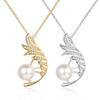 New Style, Light Luxury Design, Feather Necklace, Women's Ins Style, High-end Pearl Pendant