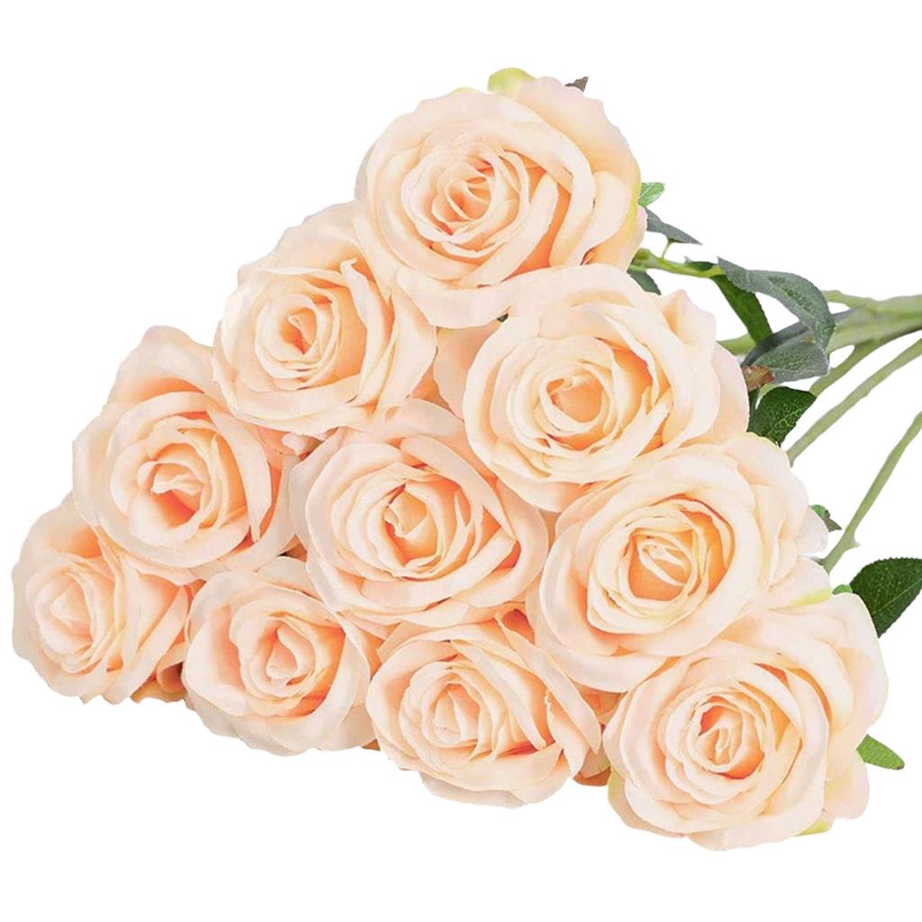 Имитация вечеринки, однотонная роза, искусственная имитация растений, украшение атмосферы, цветы, 1 комплект.10 шт.