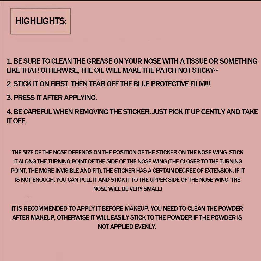 Носовая наклейка Узкие узкие наклейки на крылья носа Удобные наклейки Наклейка на веко Носовой гаджет N P1Y0