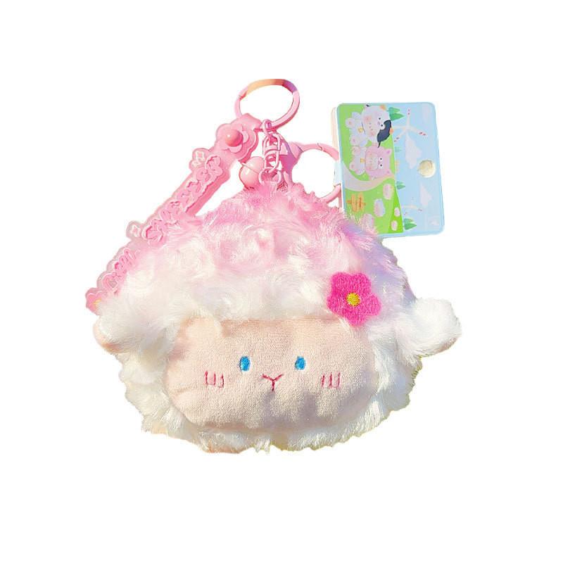 Adorable Plush Sheep Keychain Soft Cartoon Keyring Perfect For All Occasions