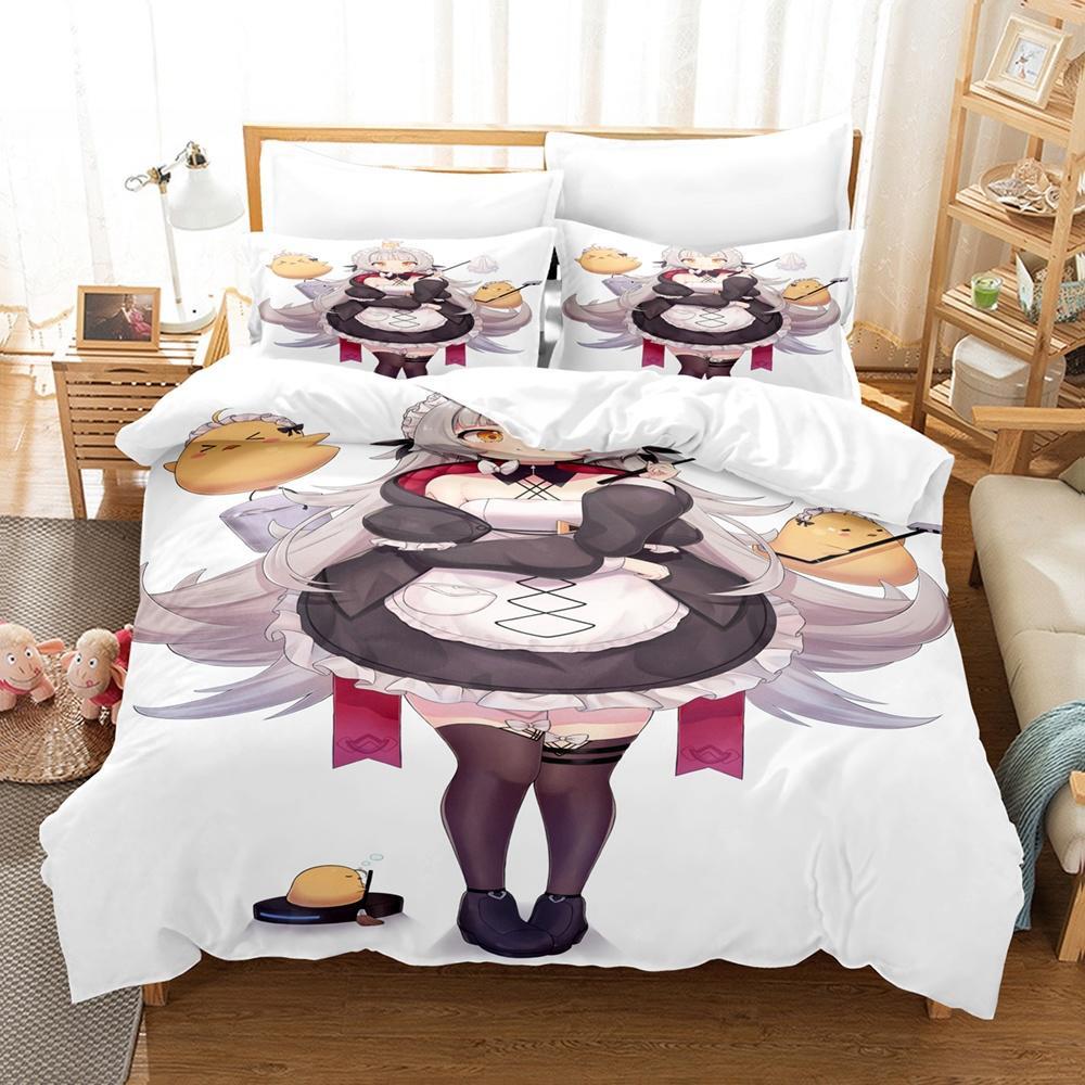 3d Print Anime Kawaii Girl Azur Lane Bedding Set Single Twin Full Queen King Size Bed Set Adult Kid Bedroom Duvet Cover Sets