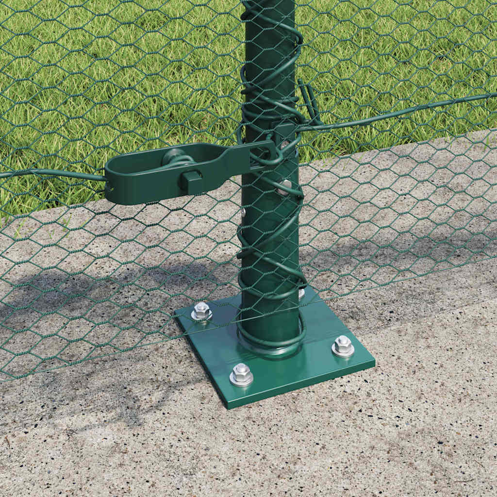 Welded Wire Fence with Concrete Foundation 10 x 0.6 m (W x H)