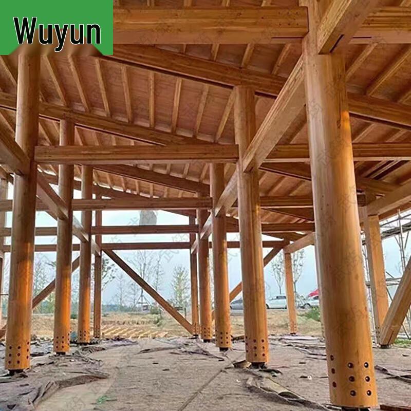 Anti-corrosion Pine Wood Round Column
