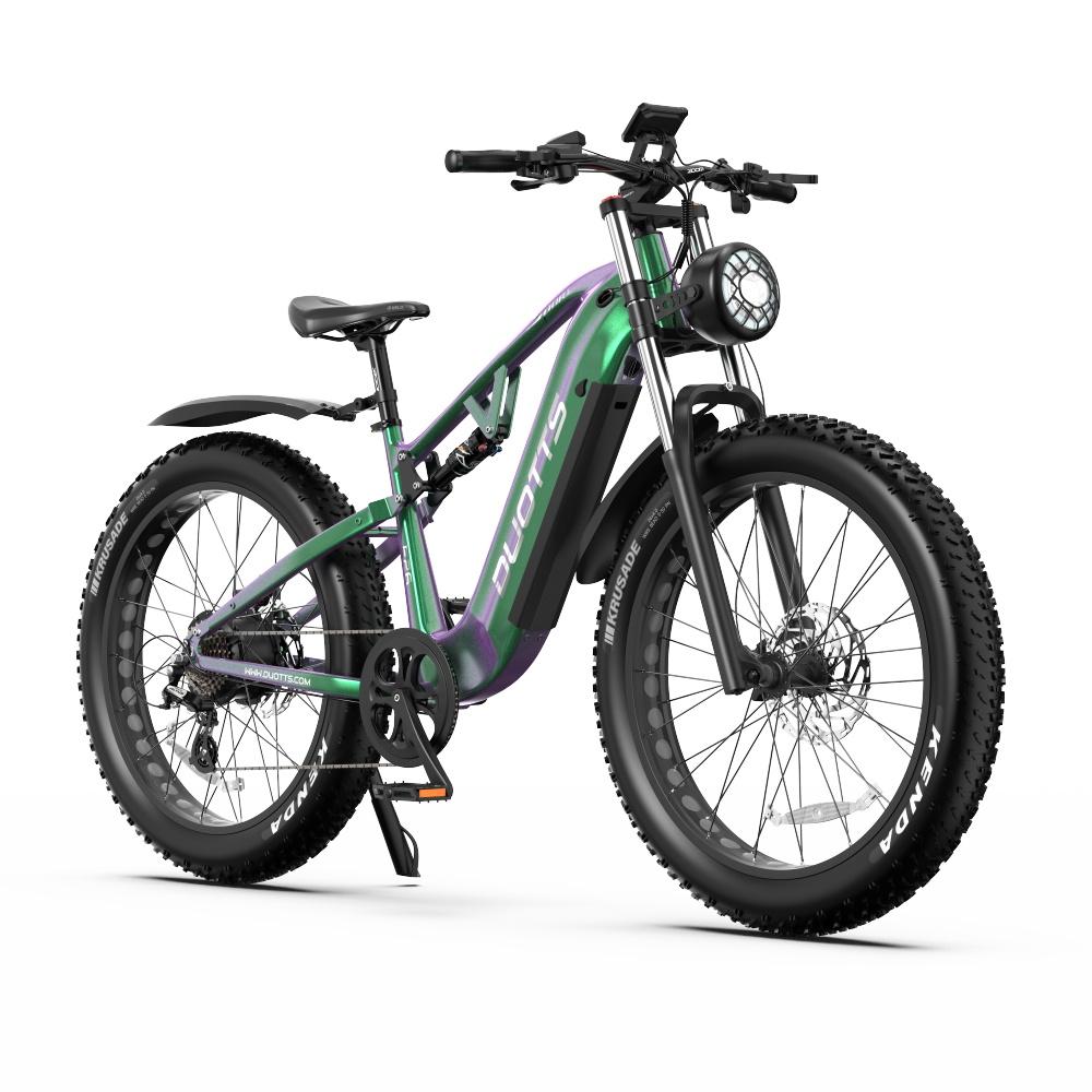 DUOTTS E26 Fat Tire Electric Bike - 48V 20Ah Samsung Battery, 80NM Torque, 55km/h Speed, 120km Range, Suitable for Urban and Off-Road Commuting