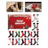 24 Days Christmas Stocking Advent Calendar with 12 Pairs of Socks for Festive Season and Comfortable Winter Wear